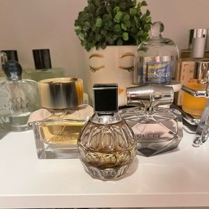 Burberry Gucci Jimmy Choo Perfume bundle (if it’s posted then it’s available)